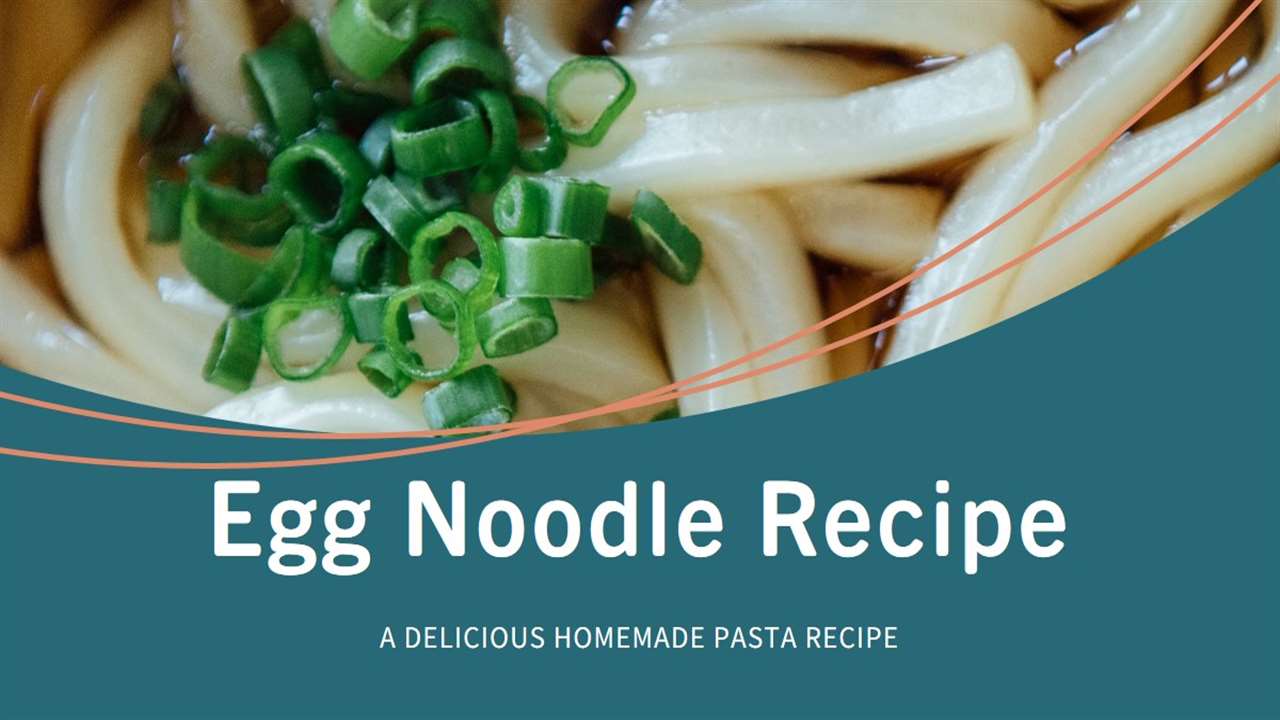 Emeril's Egg Noodle Recipe