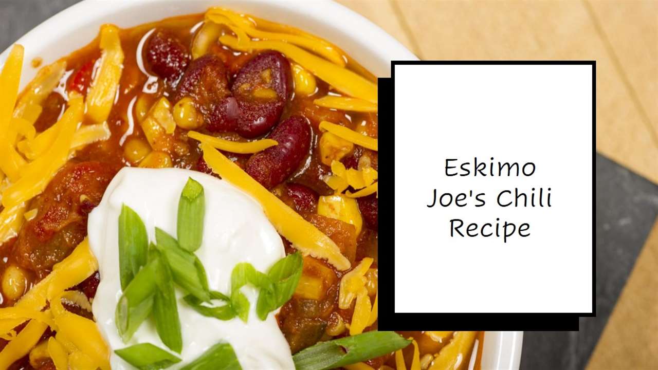 Eskimo Joe's Chili Recipe